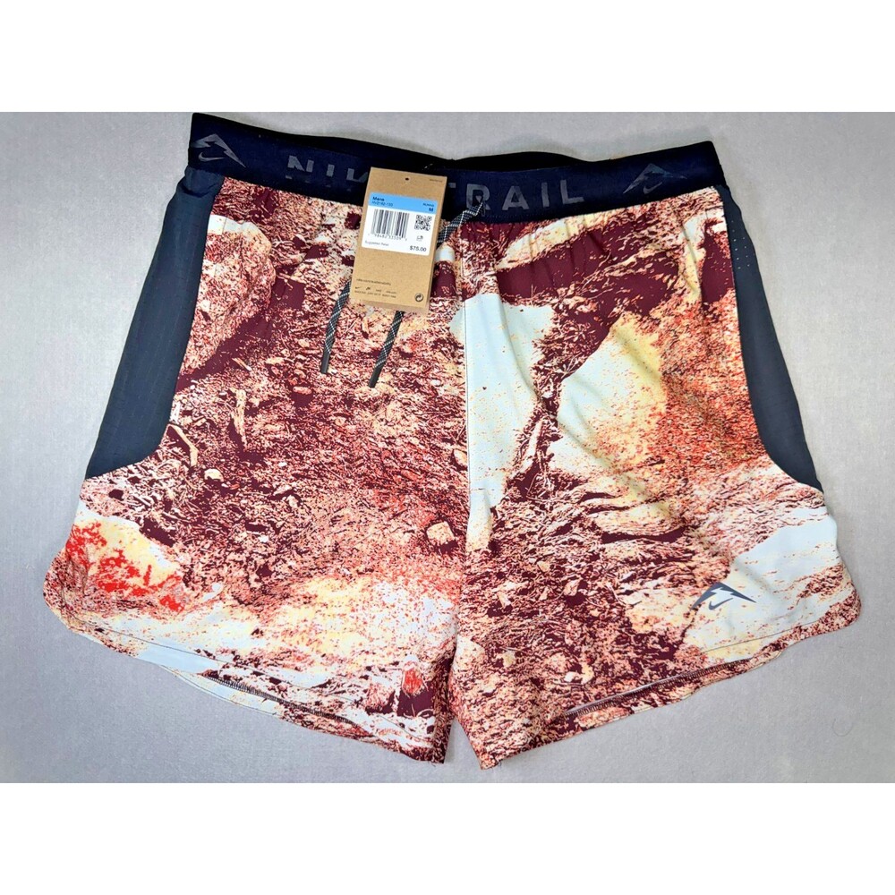 NIKE Trail Dri-FIT 6" Brief Lined Red Running Shorts HV2162-133 Men's Size M NWT